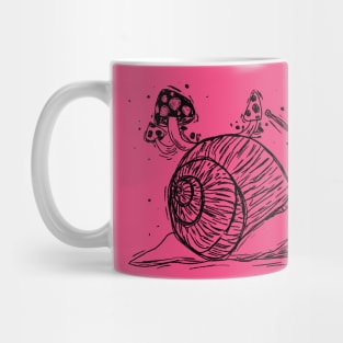 snail mushrooms Mug